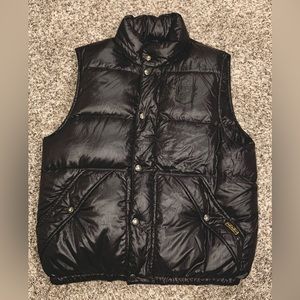 Polo by Ralph Lauren Black Down Puffer Vest Size Medium